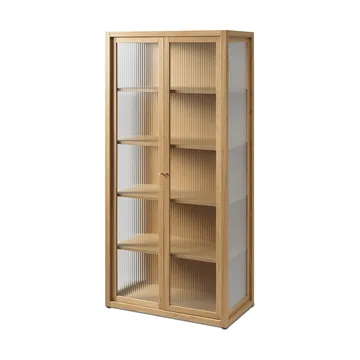 Reed display cabinet 70x155 cm - Natural oak - Ferm Living