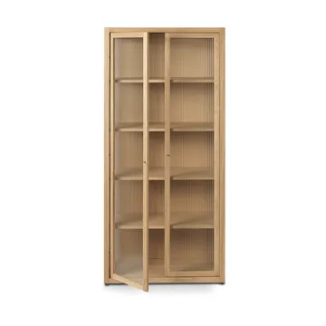 Reed display cabinet 70x155 cm - Natural oak - Ferm Living