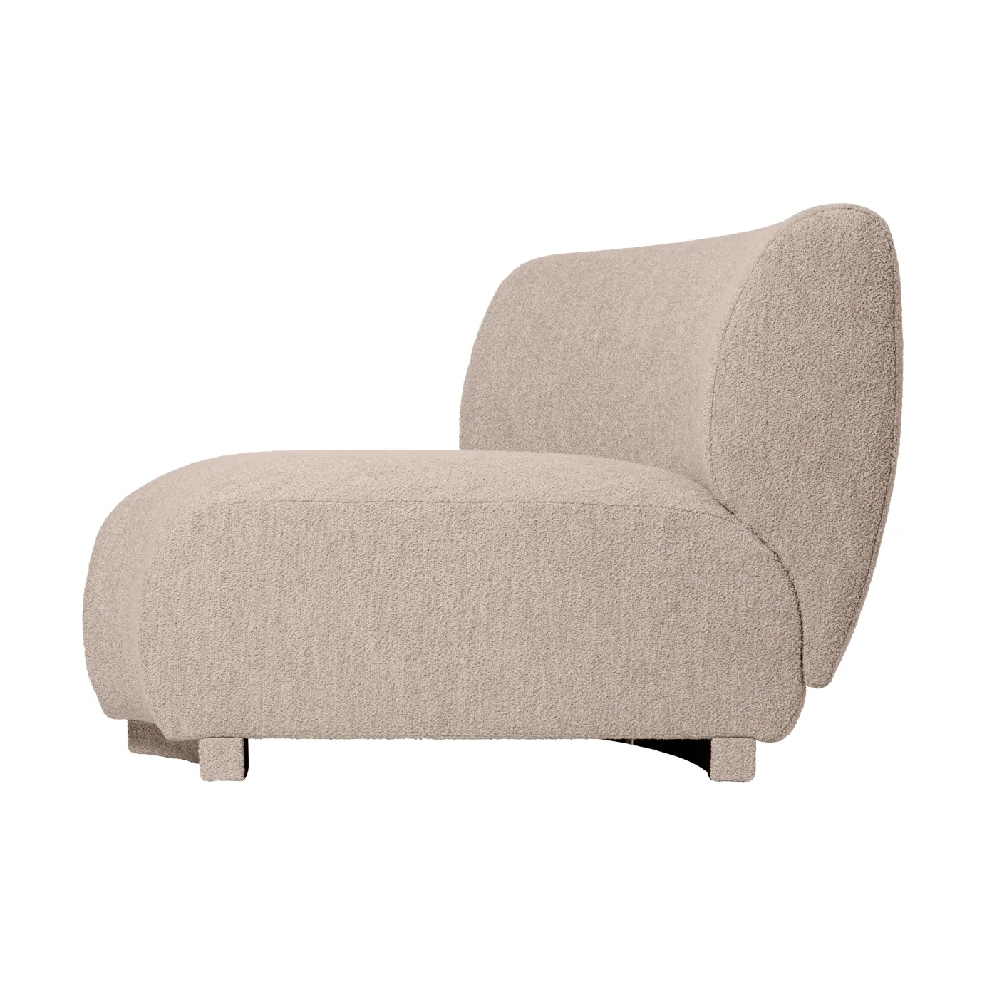 Rico sofa module corner 45 Soft Bouclé, Natural Ferm Living