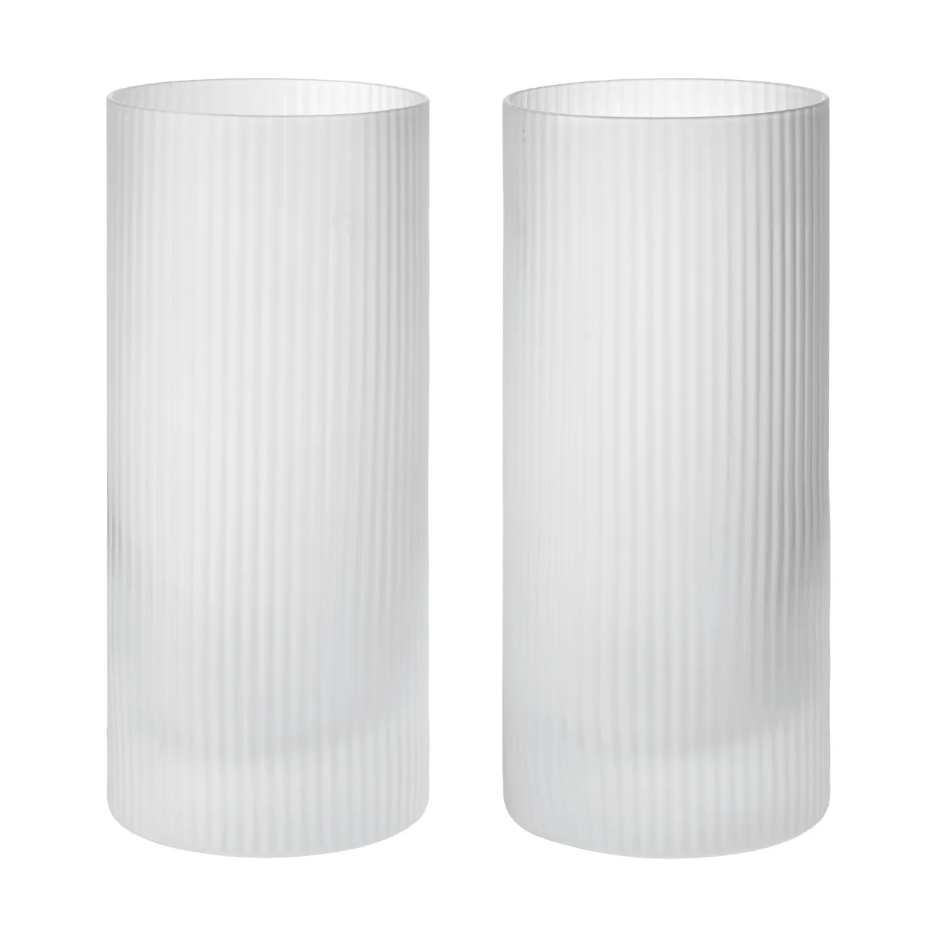 Ripple Highball glasses 48 cl 2-pack, Clear Ferm Living