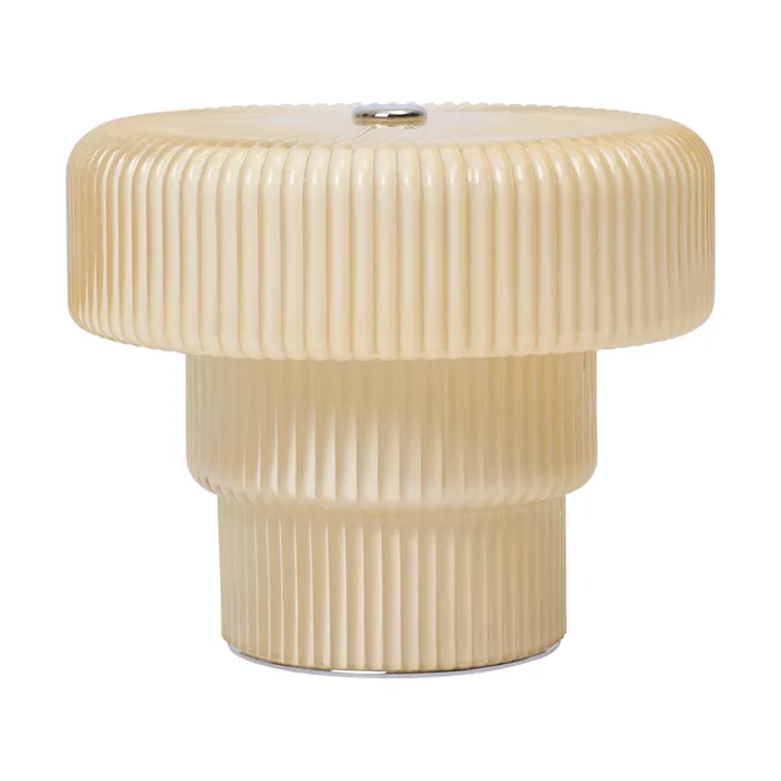 Ripple portable table lamp 10 cm - Oat - Ferm Living