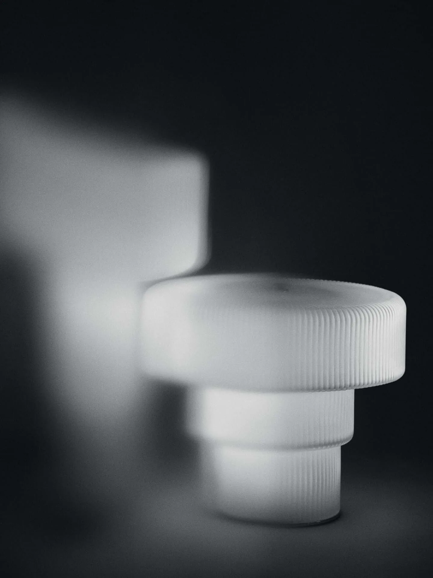 Ripple portable table lamp, White, 16.5 cm Ferm Living