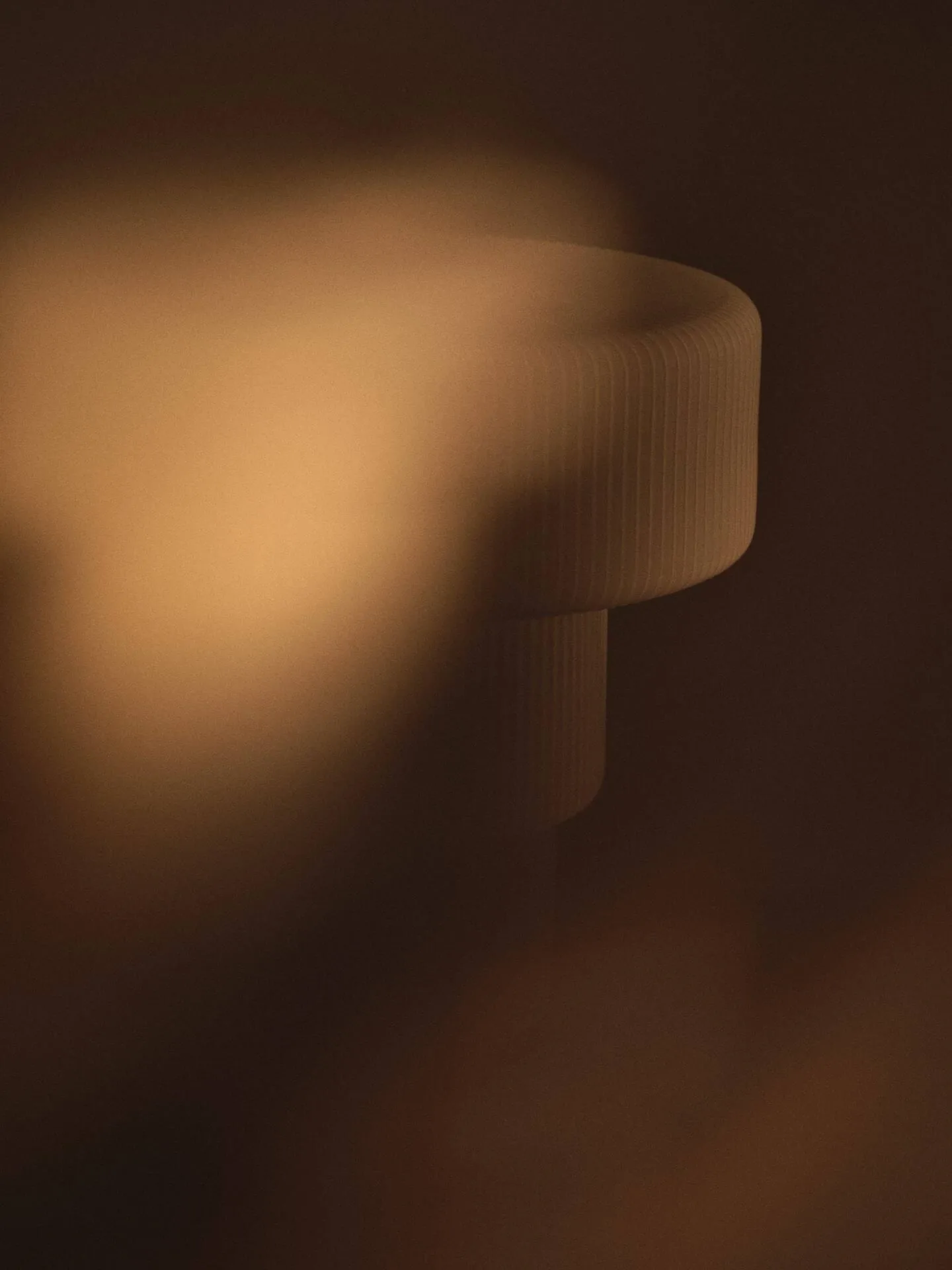 Ripple table lamp, White, Ø28x28 cm Ferm Living