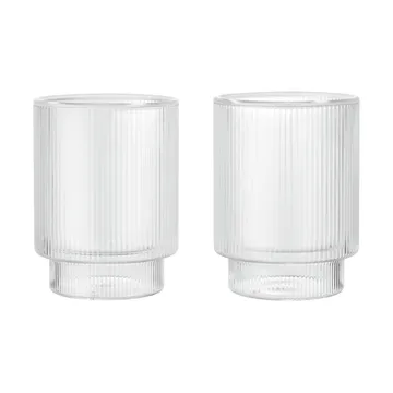 Ripple Thermal glass 22 cl, 2-pack - Clear - Ferm Living