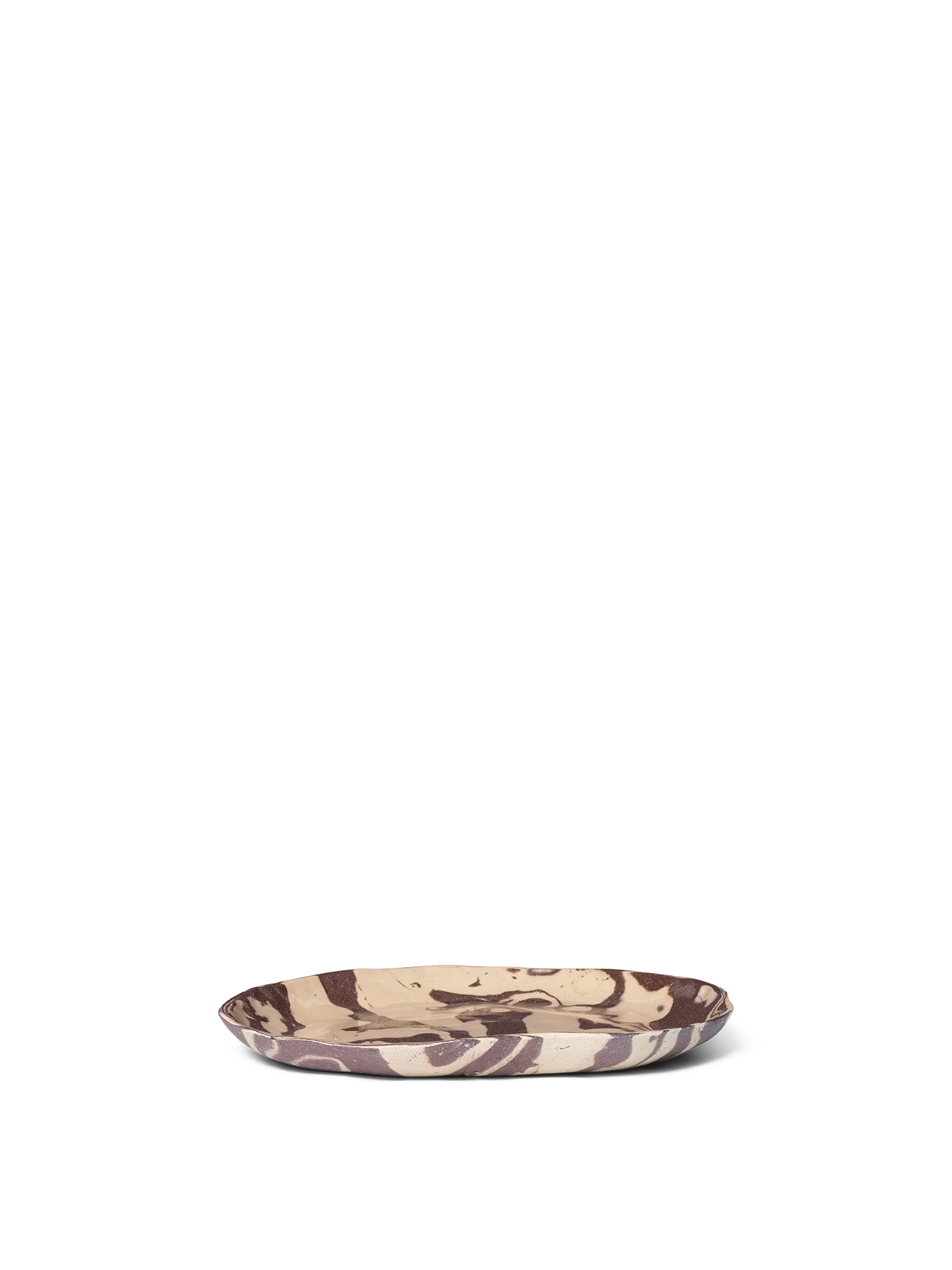 Ryu plate 26 cm, Sandy brown Ferm Living