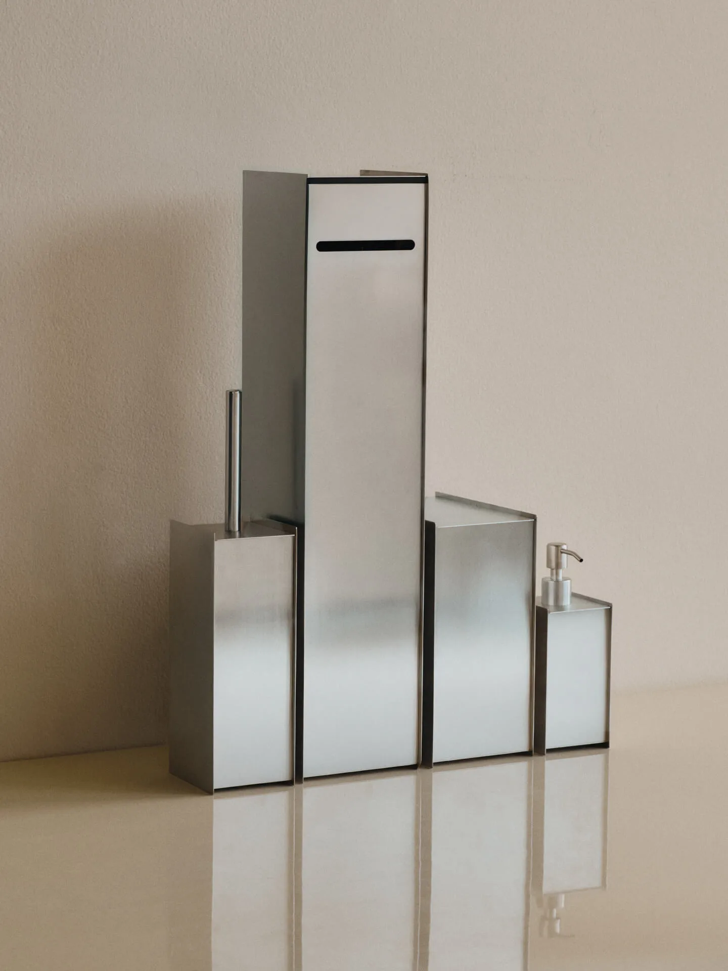 Same bin, Brushed stainless steel Ferm Living