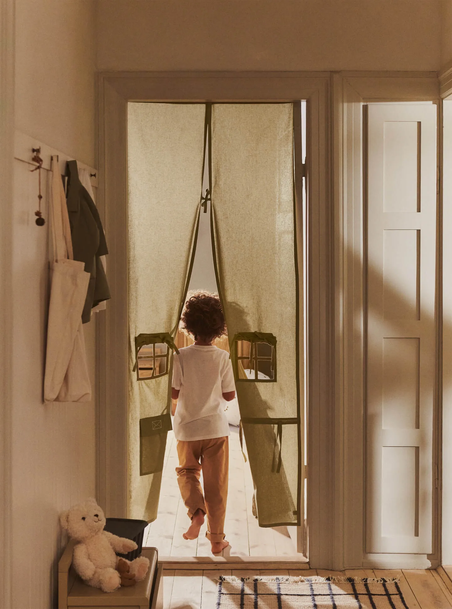 Settle door curtain, Elm green, 85x205 cm Ferm Living