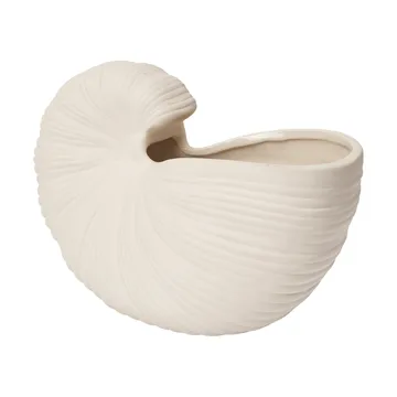 Shell flower pot - Off-white, 23x11.5x16 cm - Ferm Living