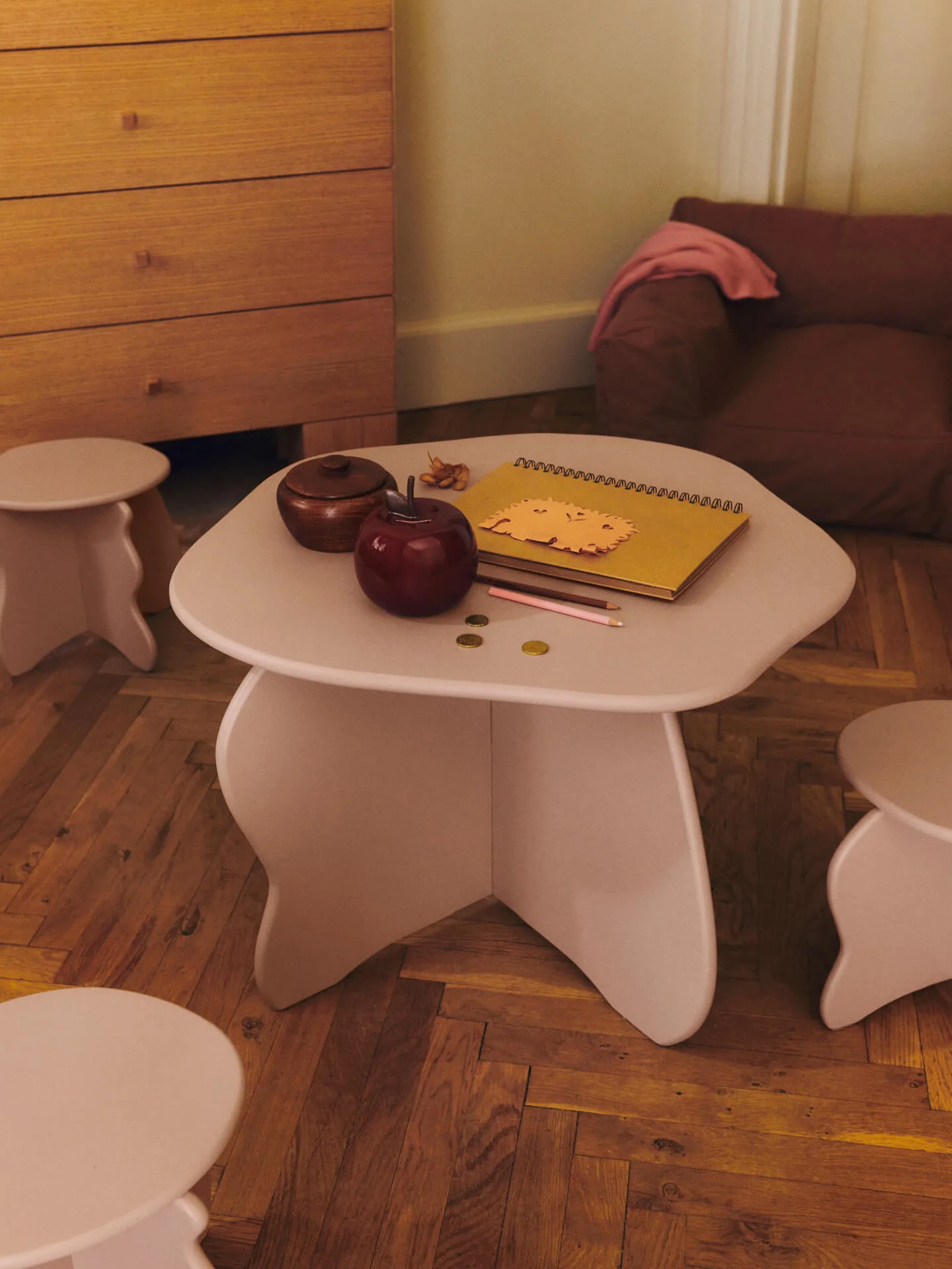 Slope stool, Rose Ferm Living