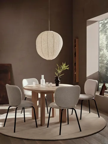 Stille tufted rug round - Off-white Ø240 cm - Ferm Living