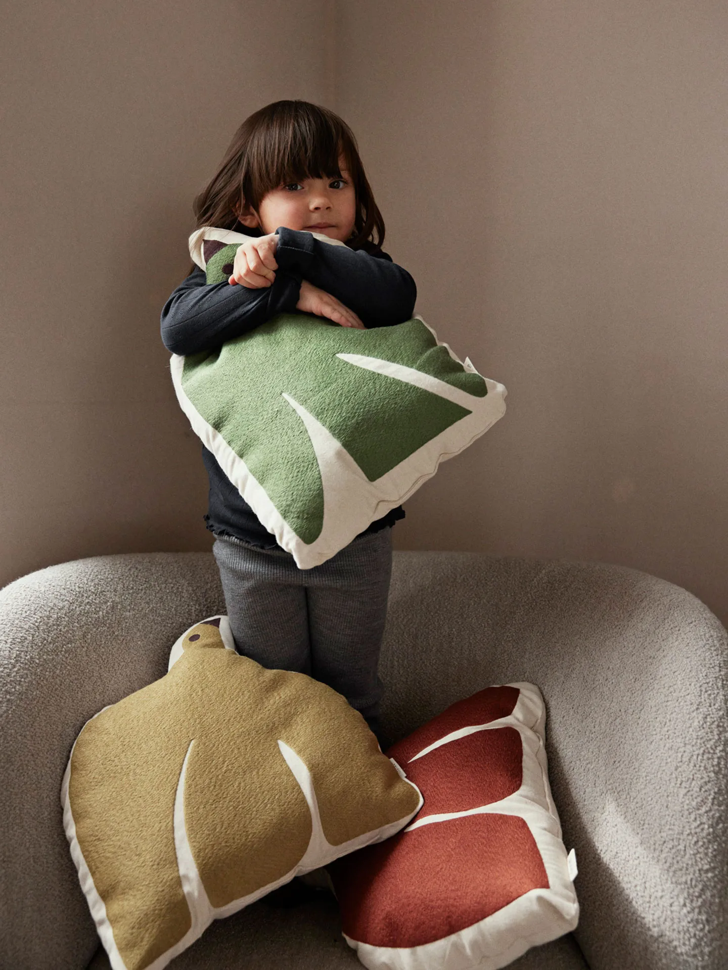 Swif bird cushion 40x40 cm, Silver Fern Ferm Living