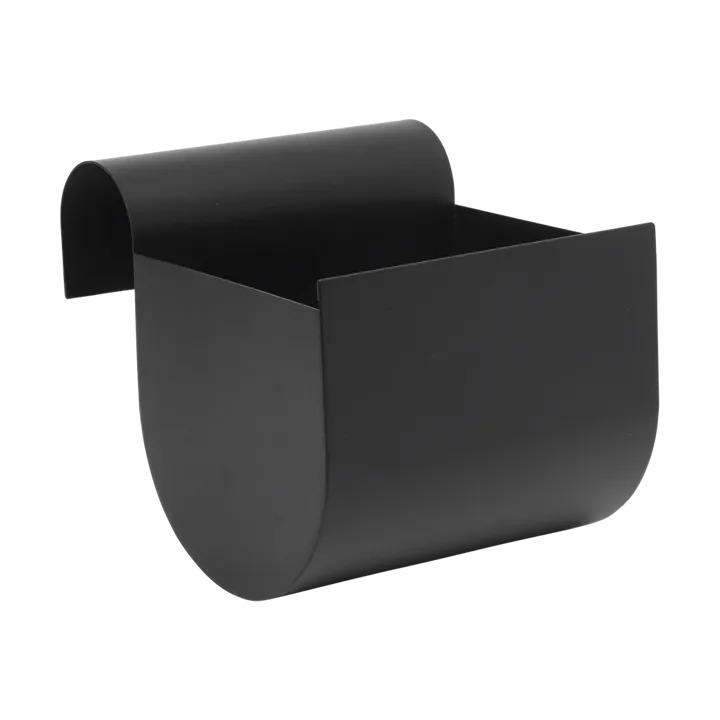 Uma balcony planter small 20 cm - Black - Ferm Living