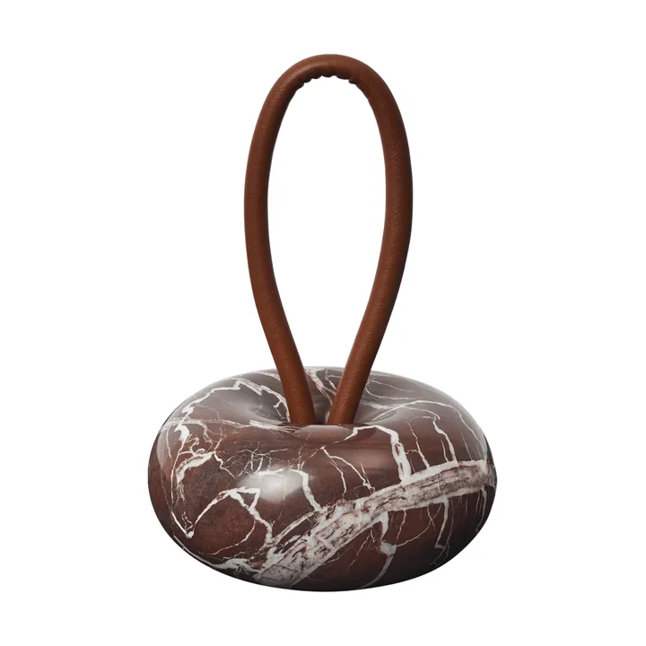 Wa doorstop - Rosso Levanto marble, Ø14 cm - Ferm Living