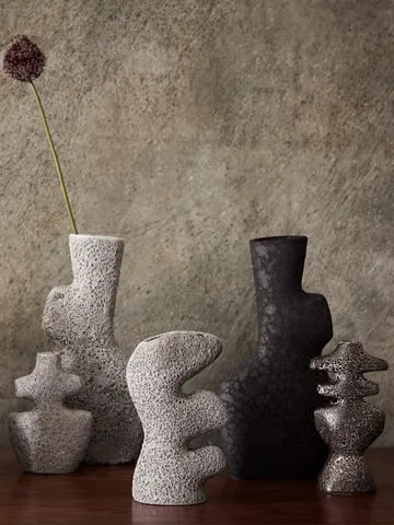 Yara vase large - Grey Pumice - Ferm Living