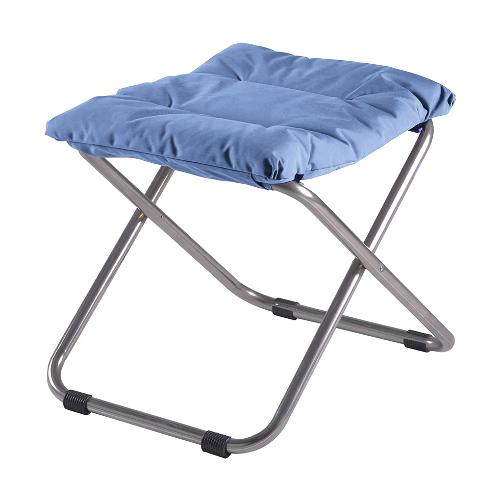 Chico Soft footrest, Light blue-beige supertex Fiam