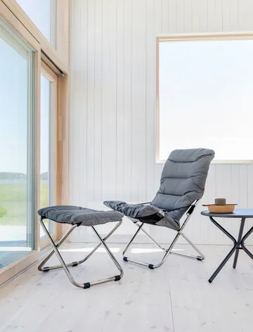 Fiesta Soft sun lounger - Fabric anthracite-aluminium frame - Fiam
