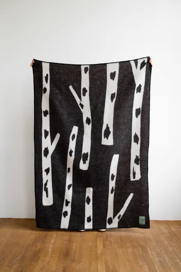 Birch throw 130x180 cm - Black-white - Fine Little Day