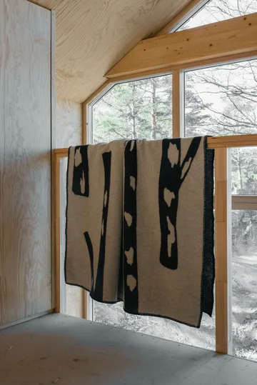 Birch throw 130x180 cm - Black-white - Fine Little Day