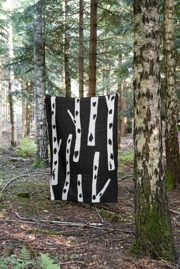 Birch throw 130x180 cm - Black-white - Fine Little Day