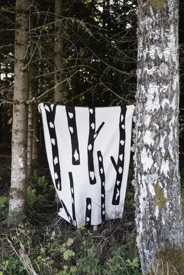 Birch throw 130x180 cm - Black-white - Fine Little Day
