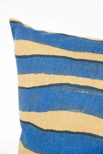 Rand pillowcase - Brown-blue, 48x48 cm - Fine Little Day