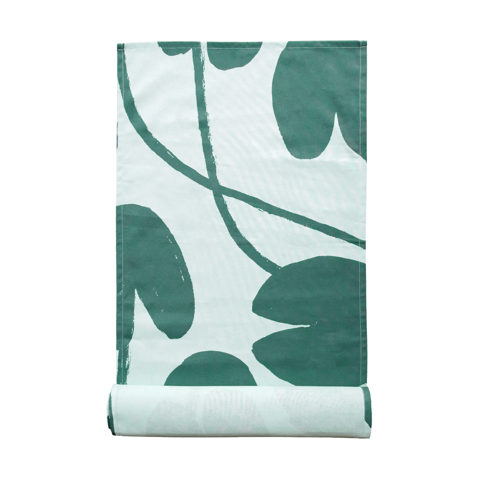 Water lilies tablerunner 45x150 cm, Light green-green Fine Little Day