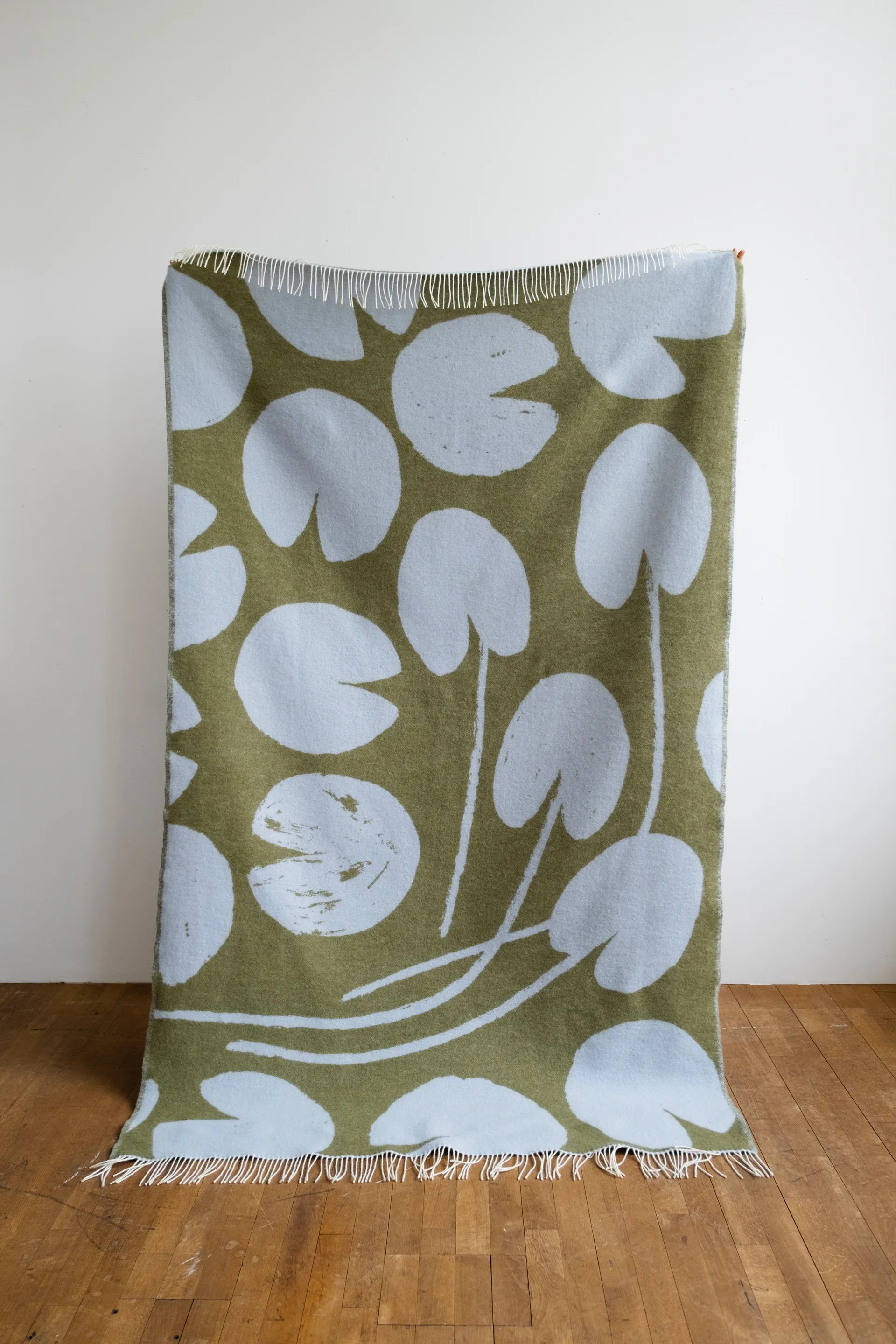 Water lilies throw 130x220 cm, Blue-green Fine Little Day