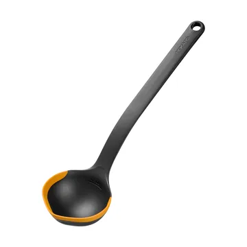 Functional Form ladle - Black-orange, 36.2 cm - Fiskars
