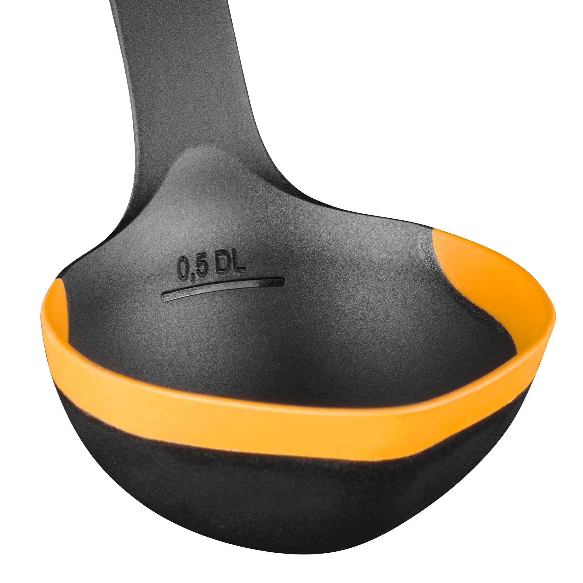 Functional Form ladle, Black-orange, 36.2 cm Fiskars