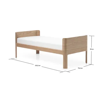 Nova junior bed - Oak - FLEXA