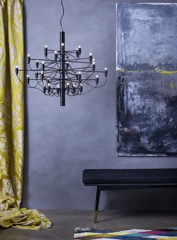 2097 Sarfatti chandelier - Chrome 30 lamps - Flos