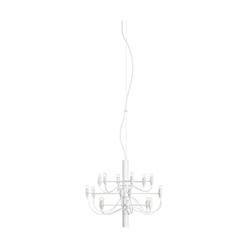 2097 Sarfatti chandelier LED - Matte White 18 Lamps - Flos