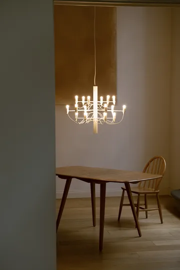 2097 Sarfatti chandelier LED - Matte White 18 Lamps - Flos