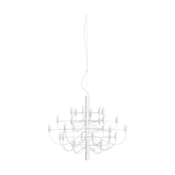 2097 Sarfatti chandelier LED - Matte White 30 lamps - Flos