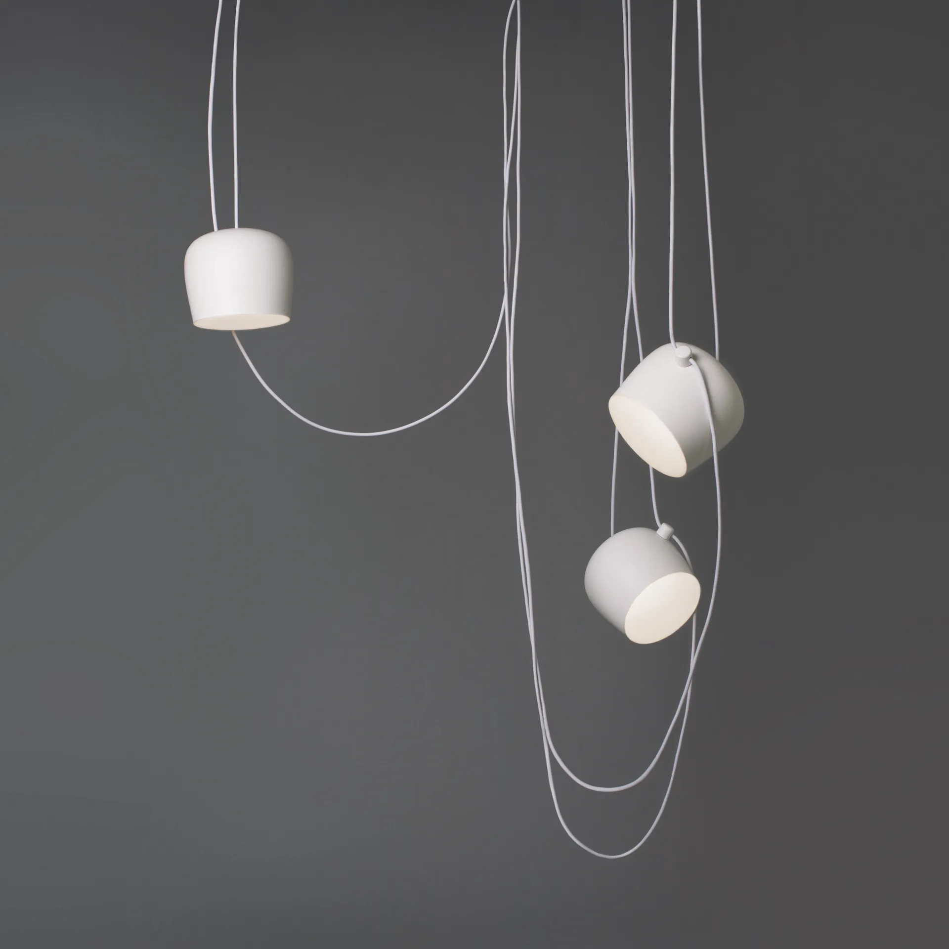 AIM ceiling lamp, Black Flos