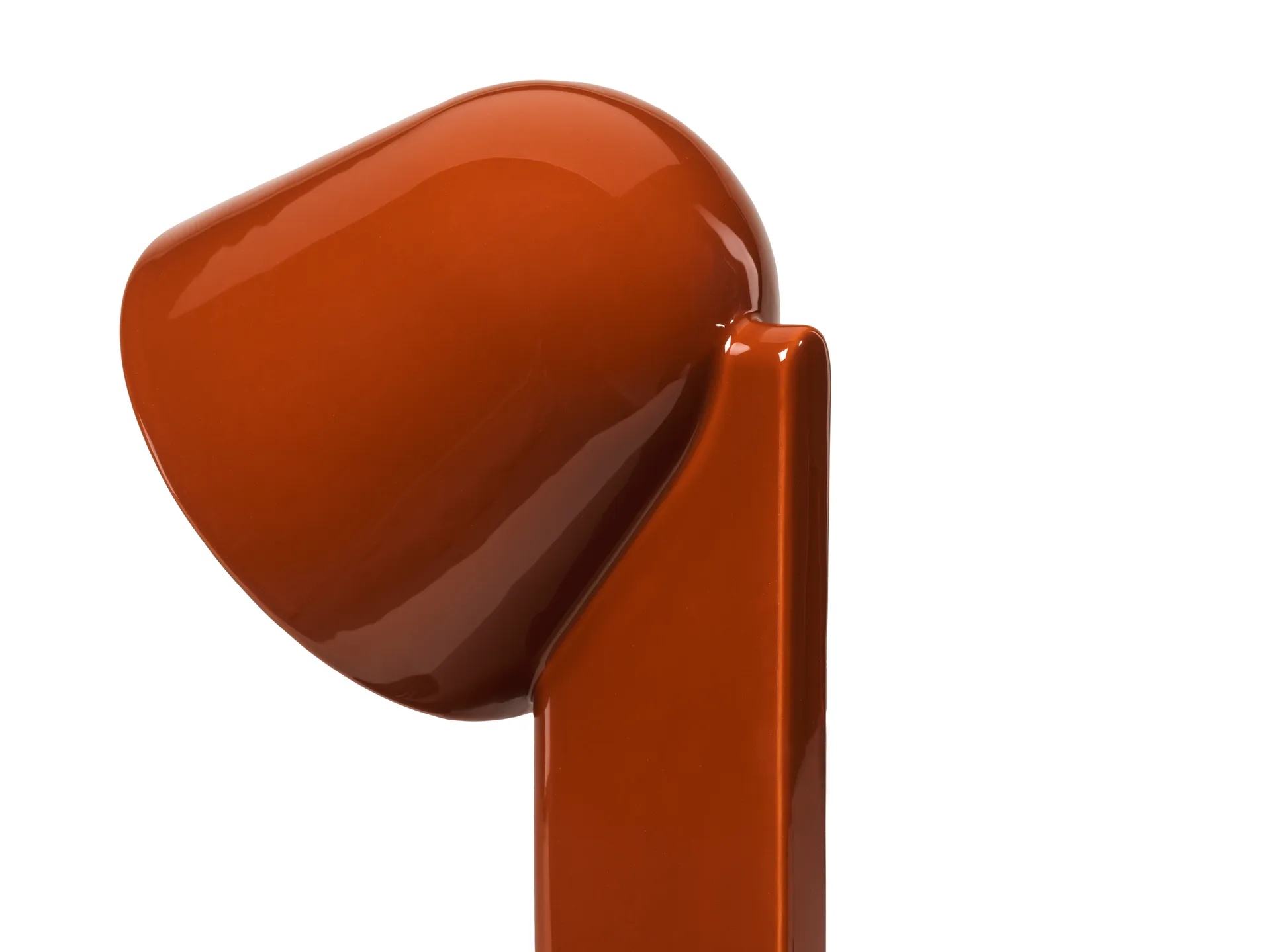 Ceramic Down table lamp, Rust red Flos