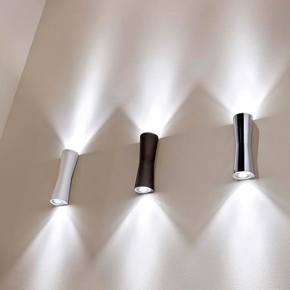 Clessidra 40°+40 wall lamp, Grey Flos