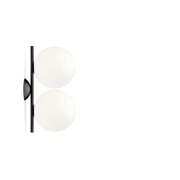 IC lights C/W1 Double wall lamp - Black, opal - Flos