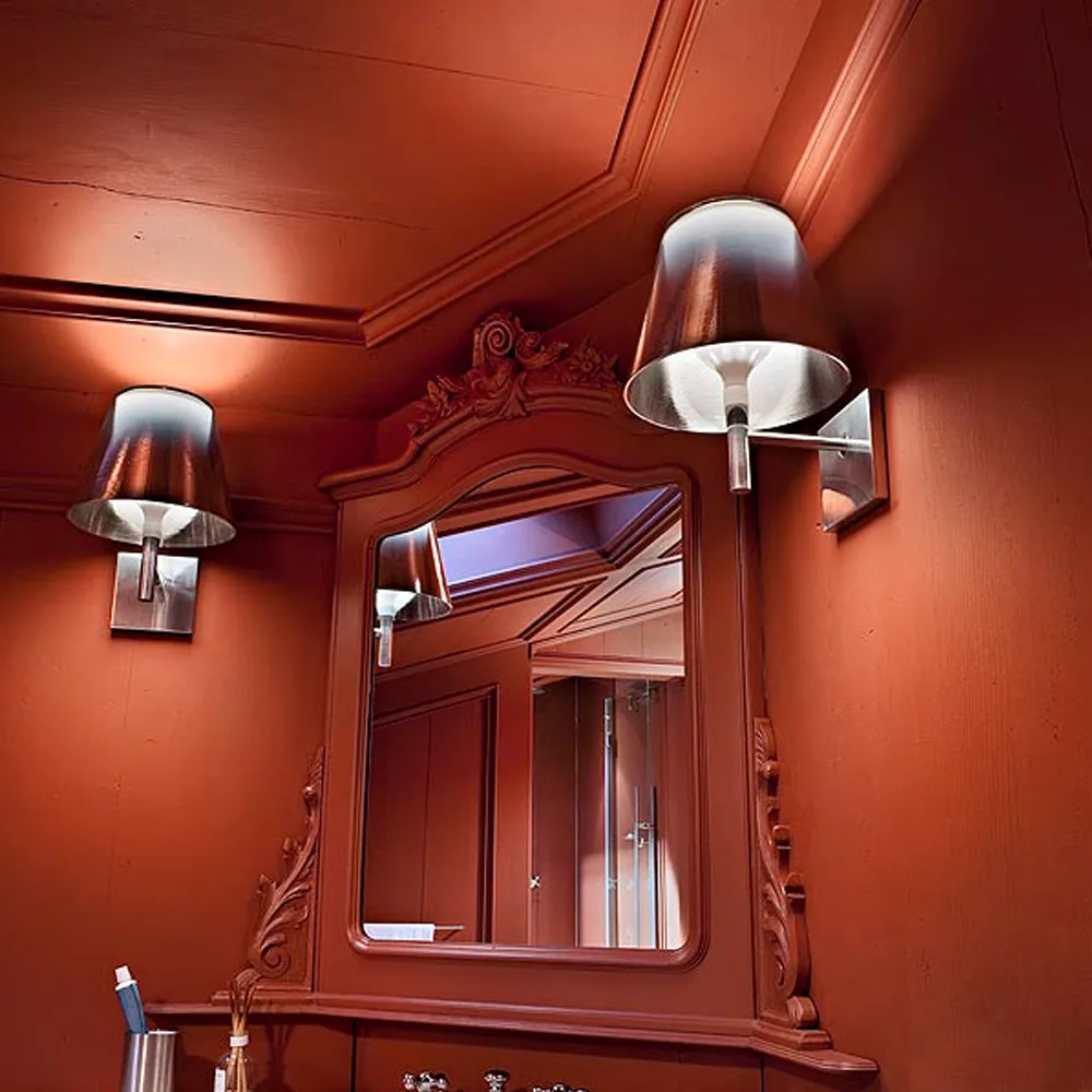 KTribe W wall lamp, Aluminum, textile shade Flos