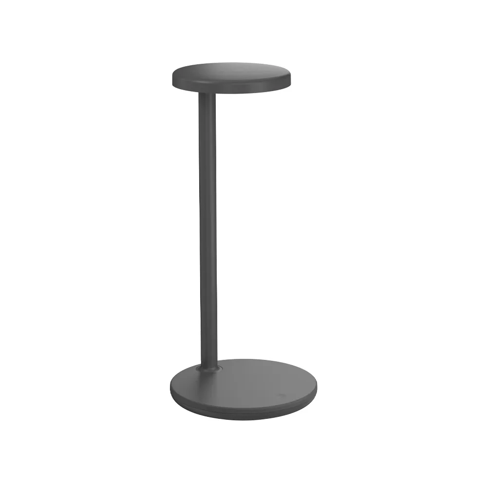 Oblique Qi table lamp, Anthracite Flos