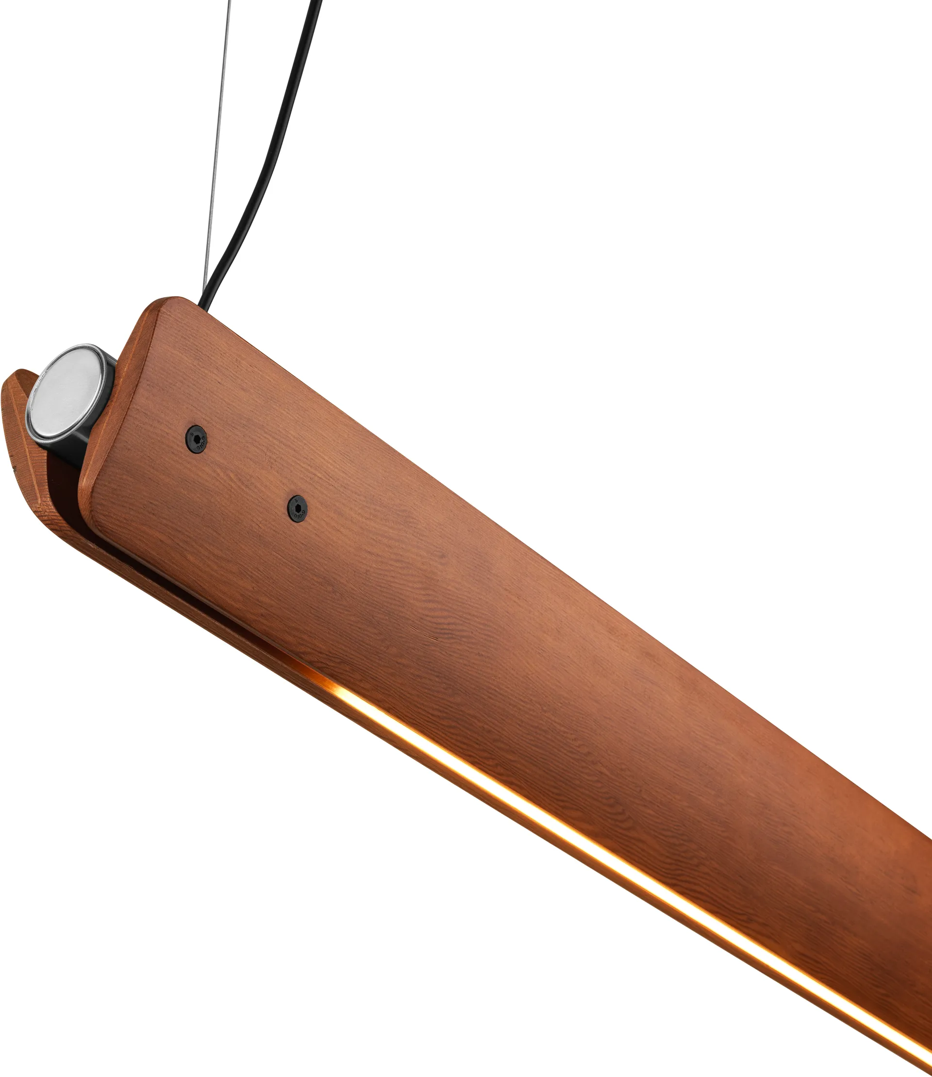 Seki-han pendant 169,2 cm, Heat treated ash-black metal Flos