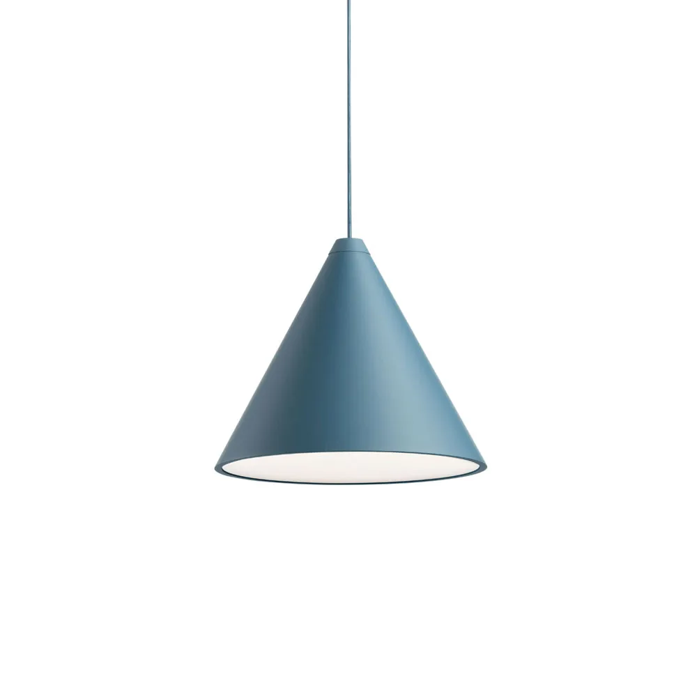 String Light Cone pendant, Blue, 22 m cable Flos