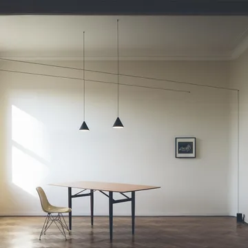 String Light Cone pendant - Blue, 22 m cable - Flos
