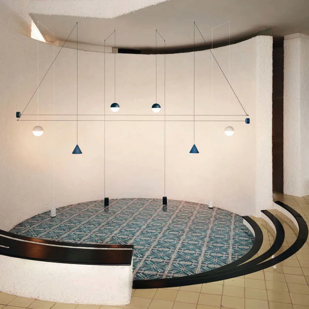 String Light Sphere pendant, Black, 12 m cable Flos