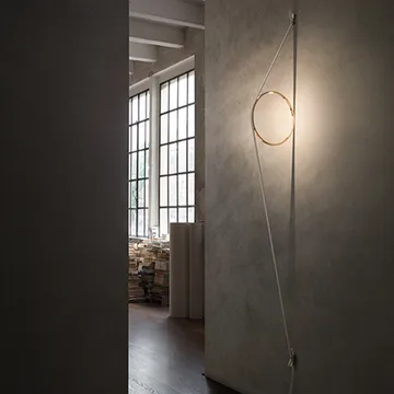 Wirering wall lamp - Pink/grey - Flos