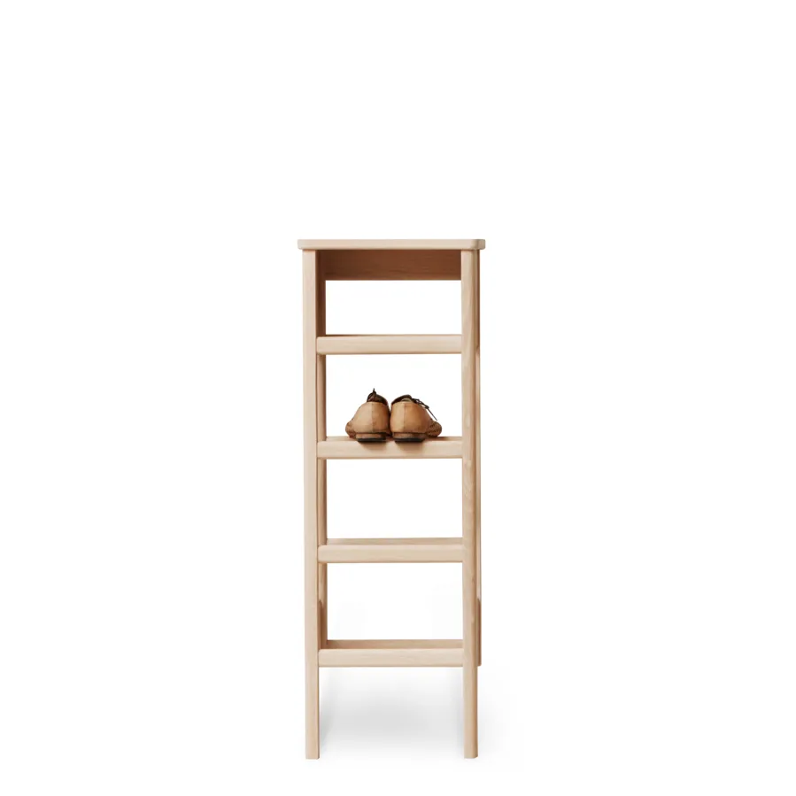 A Line shoe shelf 35x100 cm, White oak Form & Refine