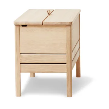 A Line storage bench 68 cm - Oiled oak - Form & Refine