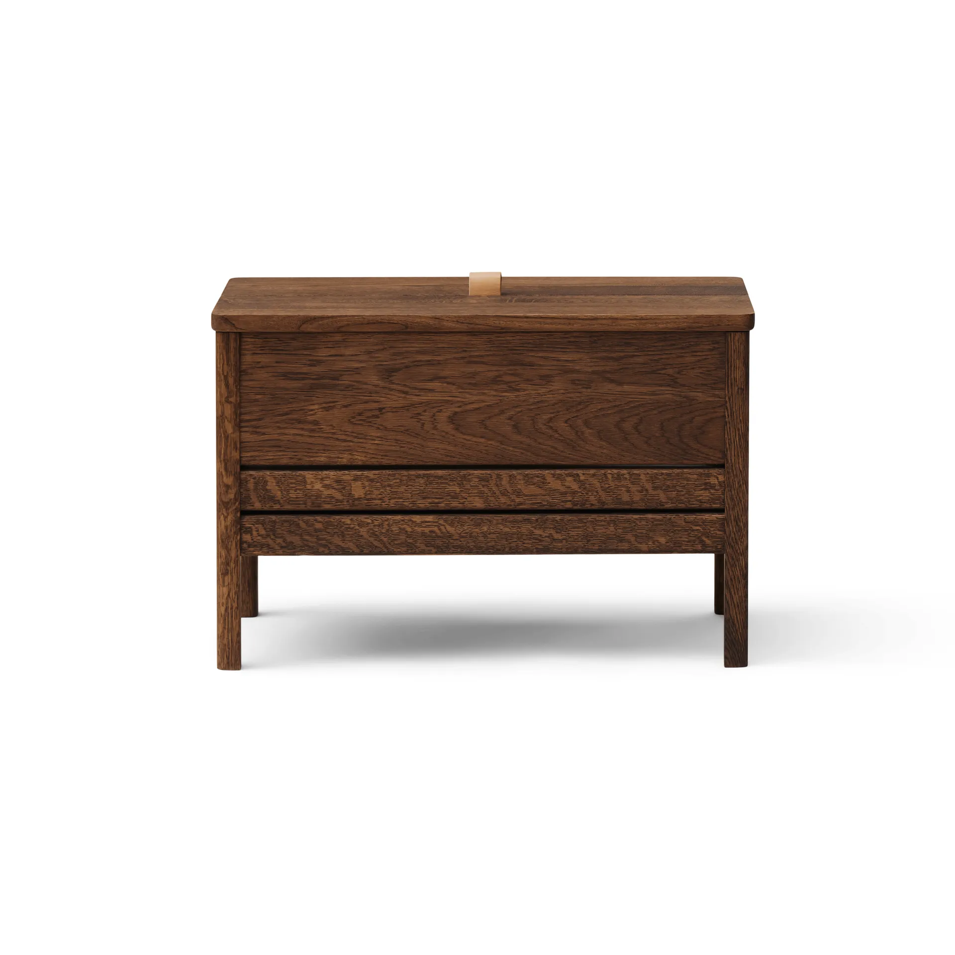 A Line storage bench 68 cm, Smoked oak Form & Refine