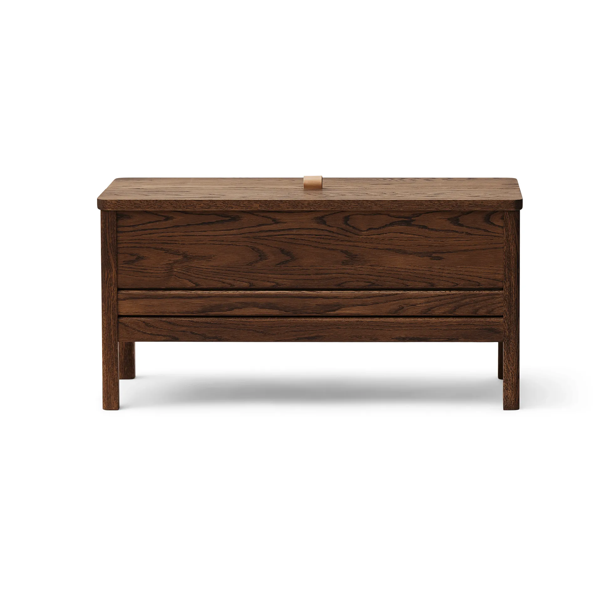 A Line storage bench 90 cm, Smoked oak Form & Refine