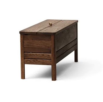 A Line storage bench 90 cm - Smoked oak - Form & Refine